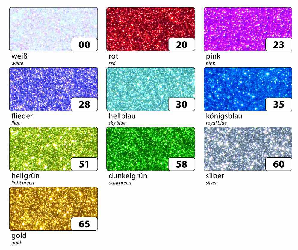 Moosgummi, penovka glitrová samolepiaca 20x29 cm, 10 listov - mix farieb