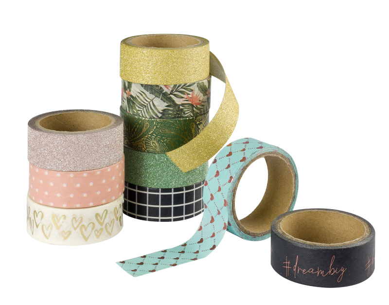 Washi páska set 10ks/3m/1,5cm