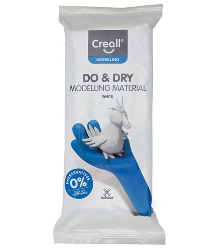 Creall samotvrdnúca modelovacia hmota DO&DRY hypoalergénna, 1000 g, biela