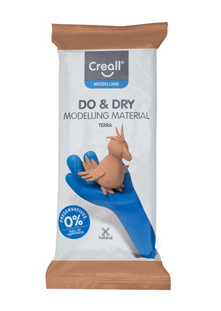 Creall samotvrdnúca modelovacia hmota DO&DRY hypoalergénna, 1000 g, terakota