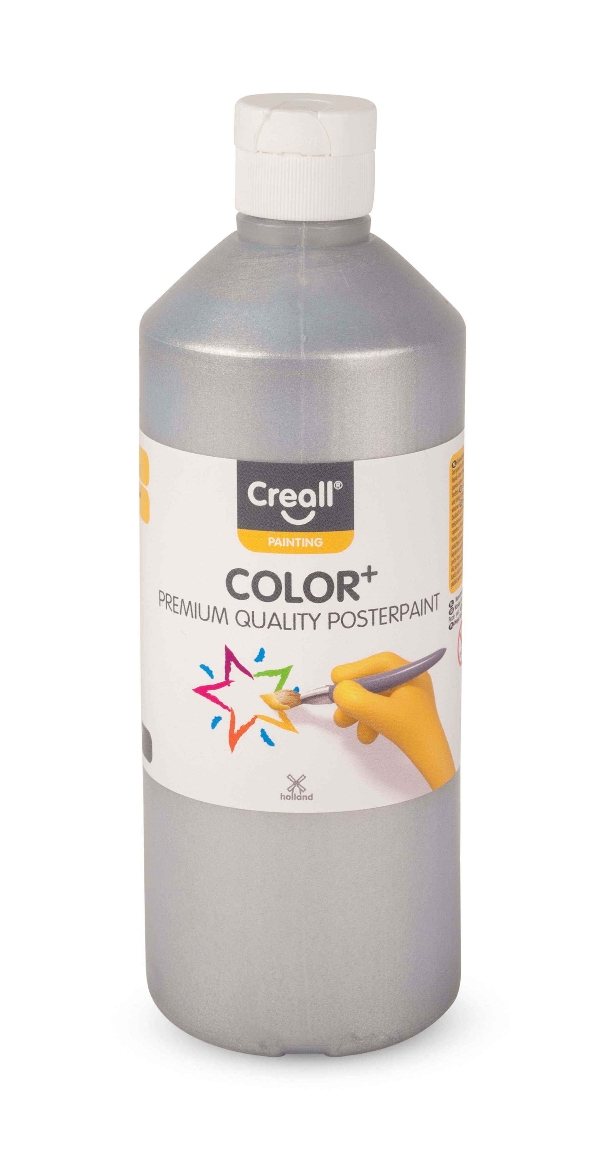 Creall temperová farba CREALLCOLOR, 500 ml, strieborná