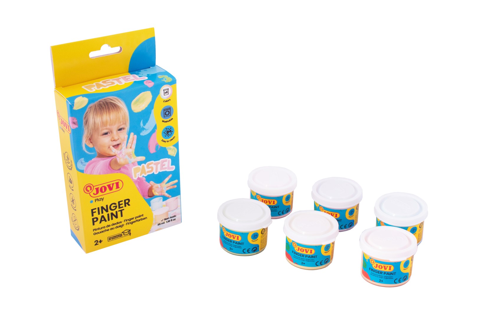 JOVI pastelové prstové farby 6x35 ml