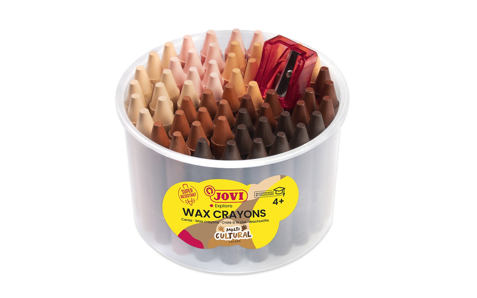 JOVI voskovky multikultúra 60ks + strúhadlo