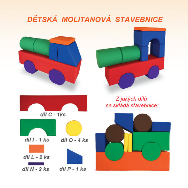 Molitanová stavebnica Lokomotíva, cisterna