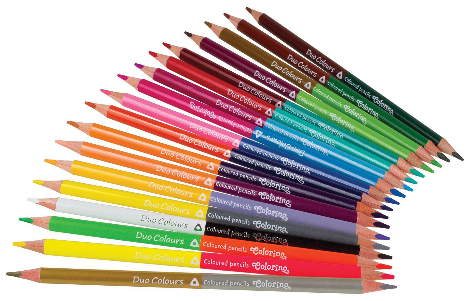 Colorino pastelky trojhranné, obojstranné, 24 farieb
